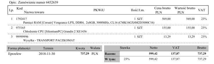 Komputer Rtx 2060