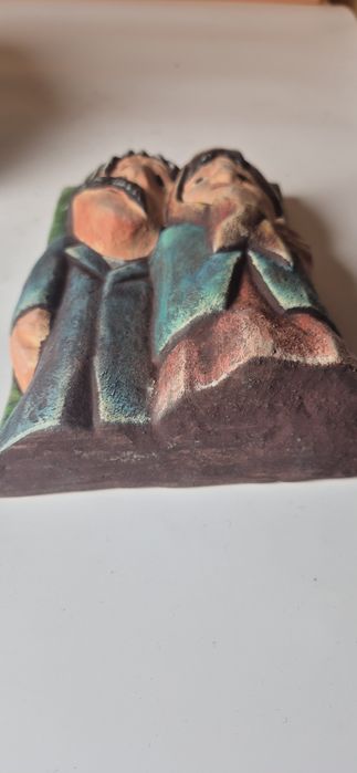 Plakieta ceramiczna z pieczęcią starocia PRL Galeria Czernicki T25