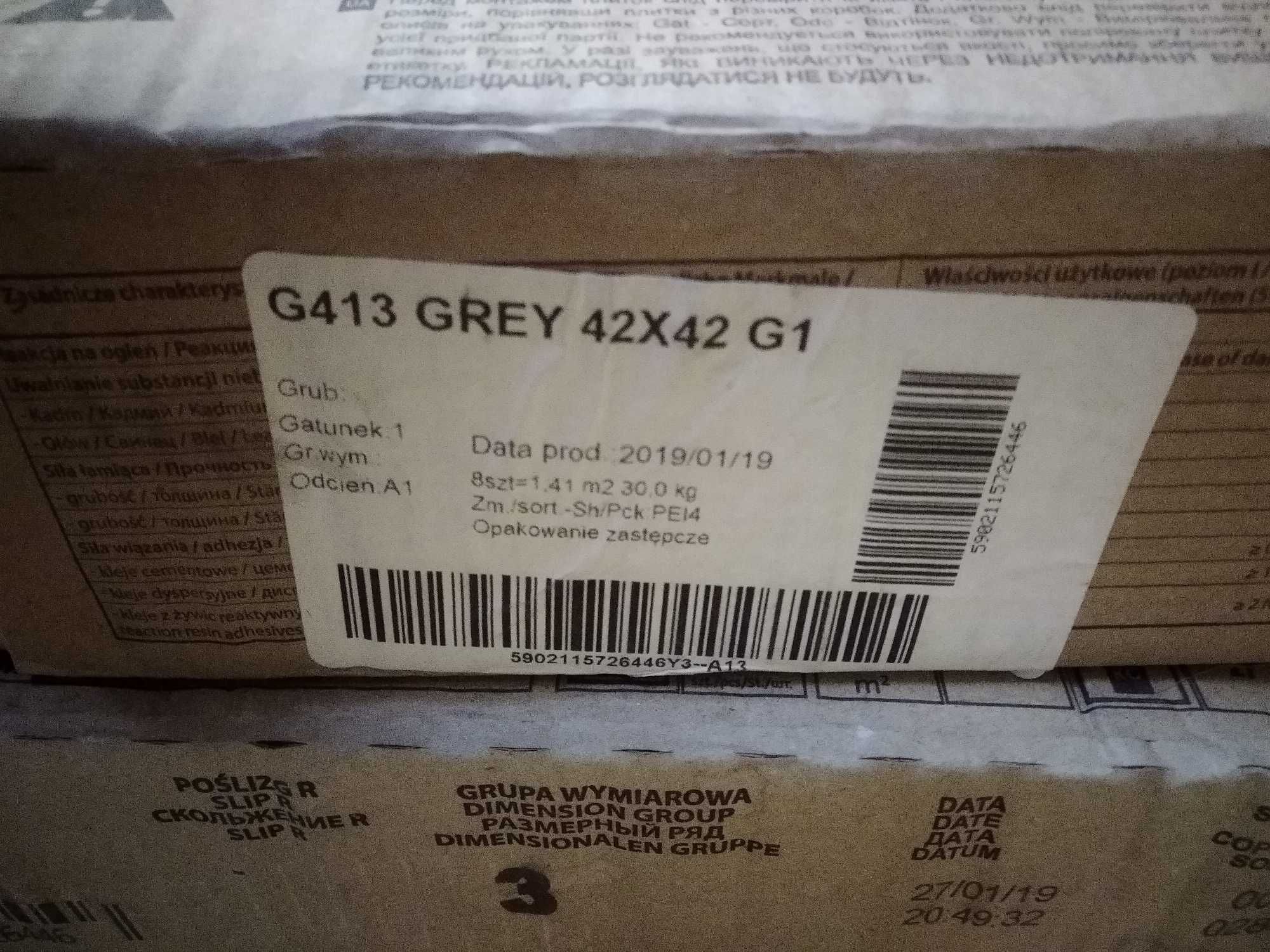 Płytki gresowe gres FERRATA szary CERSANIT