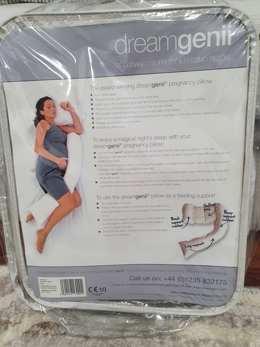 Poduszka 2w1 ciążowa lub do karmienia DREAM GENII oryginalna angielska