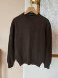 Brązowy sweter kaszmir wełna xl oversize dobry skład ciepły klasyczny