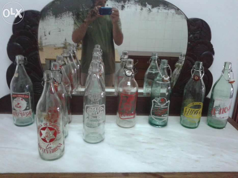 Garrafas Pirogravadas antigas