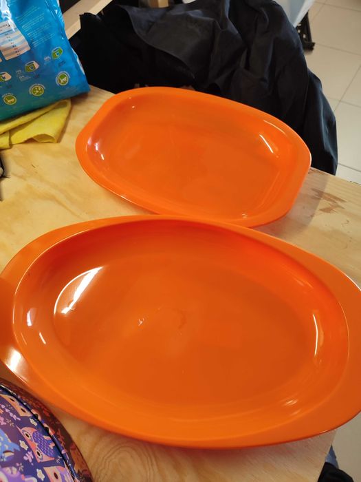 2 Travessas de servir Ideal para Campismo ou Piqueniques