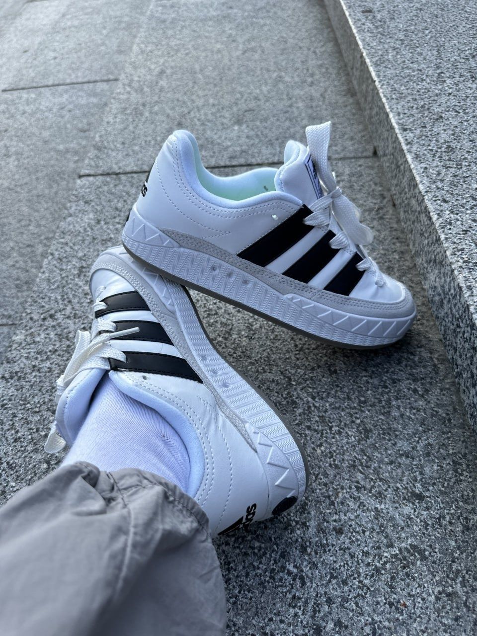 Кросівки Adidas Adimatic White/Black/Grey р36-45