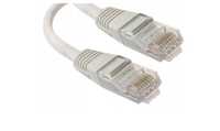 Kabel Sieciowy LAN ETHERNET RJ45 Patchcord  biały nowy 2-3m