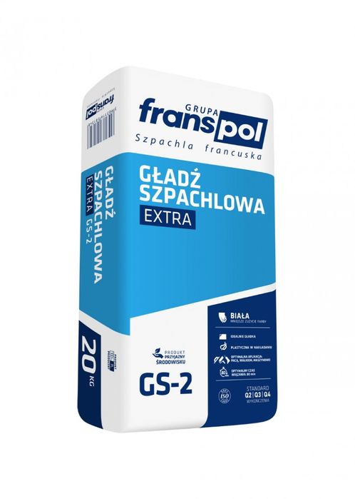 Gładź szpachlowa franspol GS-2, 3 worki po 20kg