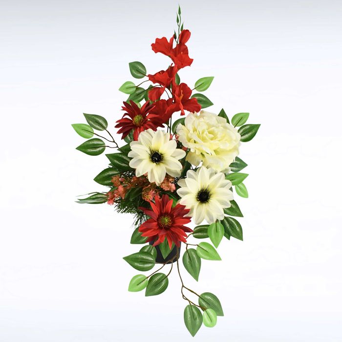 STROIK na cmentarz BUKIET na pomnik Kompozycja ZESTAW KOMPLET na grób