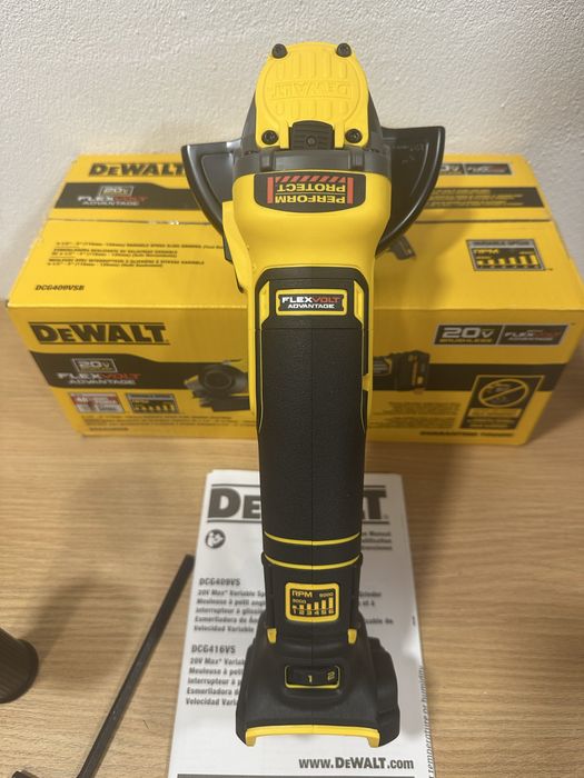 Болгарка dewalt dcg409vsb з регулюванням обертів