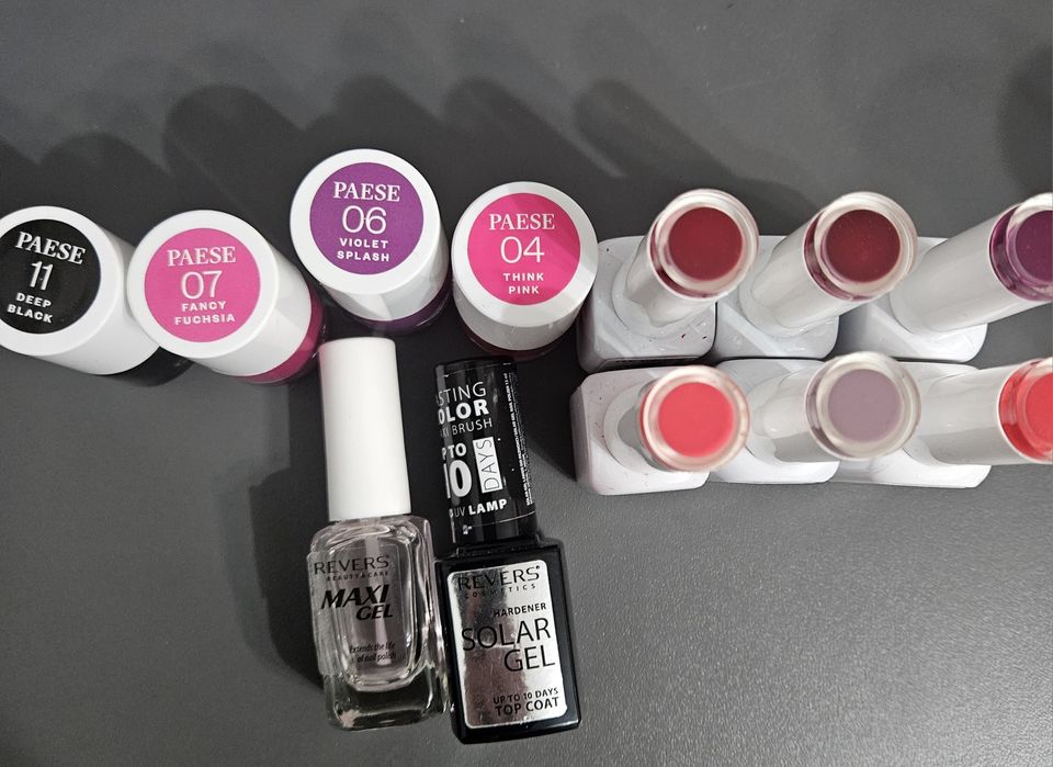 REVERS GeLac/PAESE/zestaw lakierów + TopCoat-y gratis/12sztuk