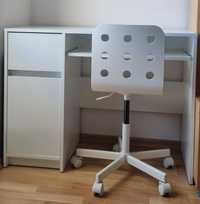 Biurko dla dziecka Ikea + fotel obrotowy