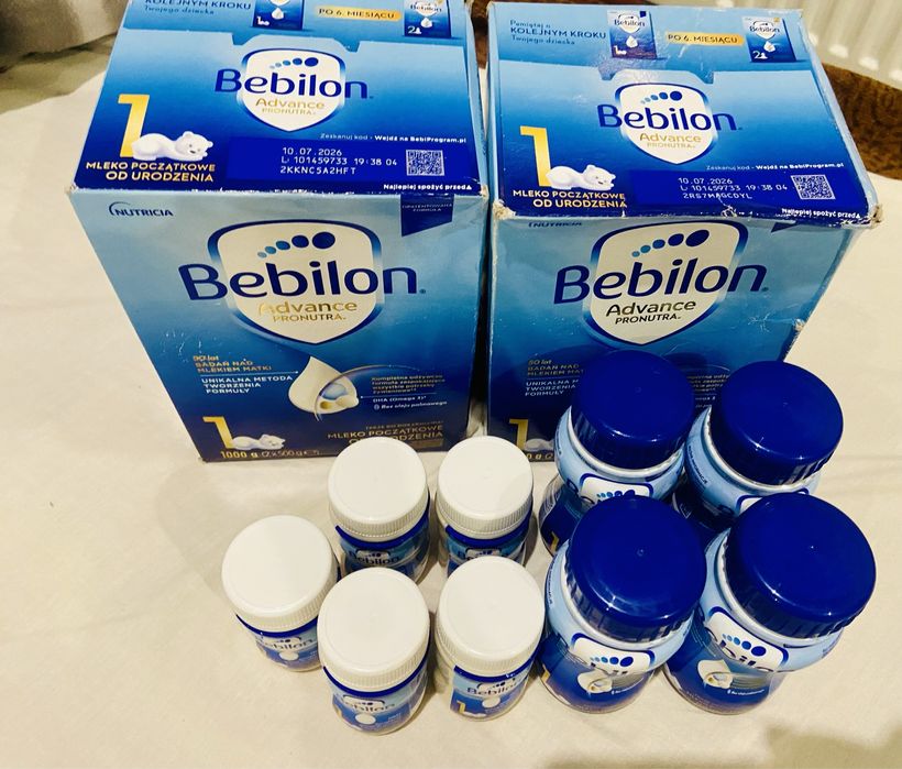 Mleko Bebilon w proszku i w butelkach