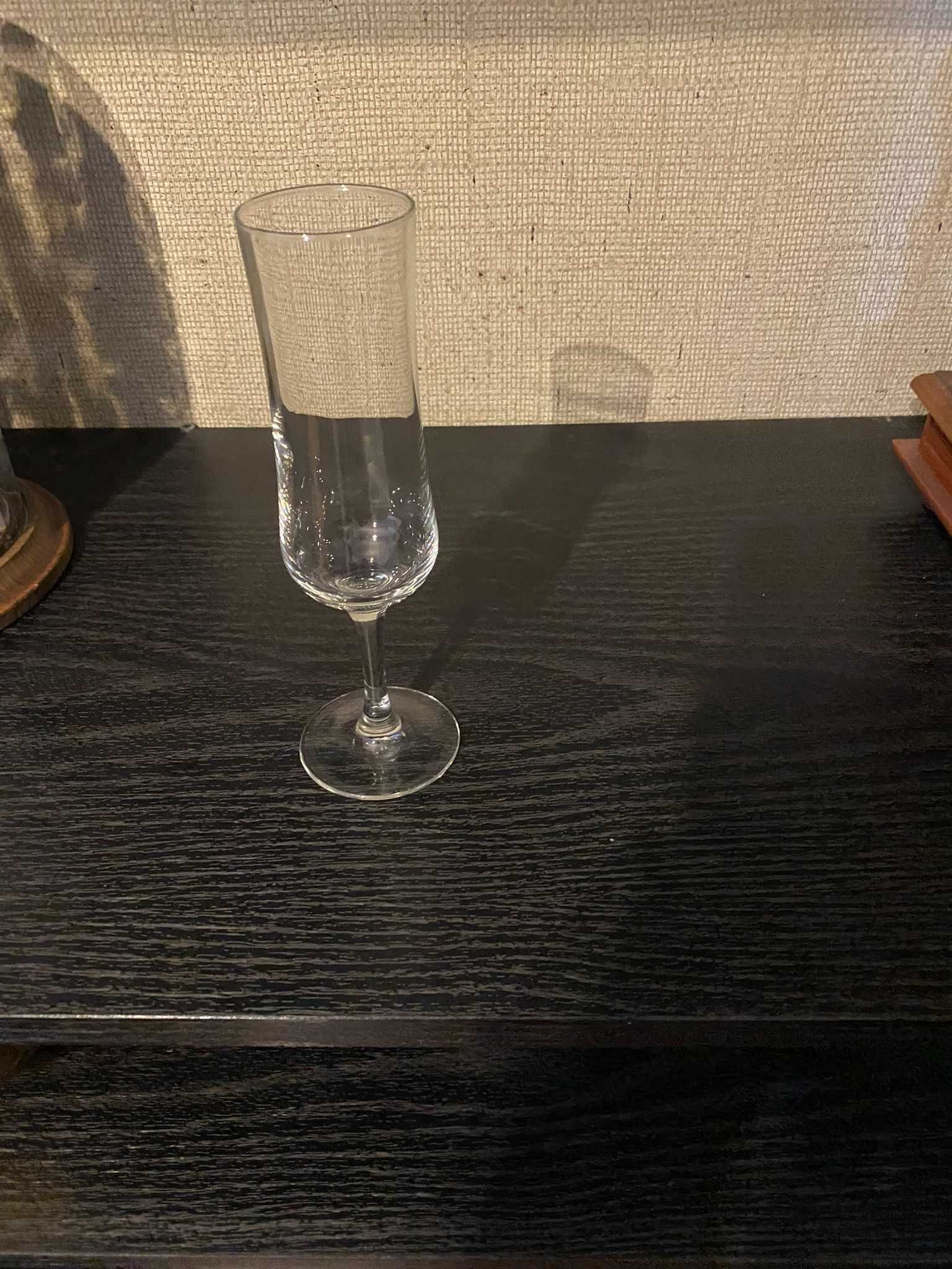 copo de vidro de champanhe