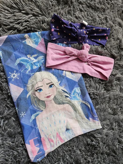 Zestaw dla dziewczynki komin + opaski