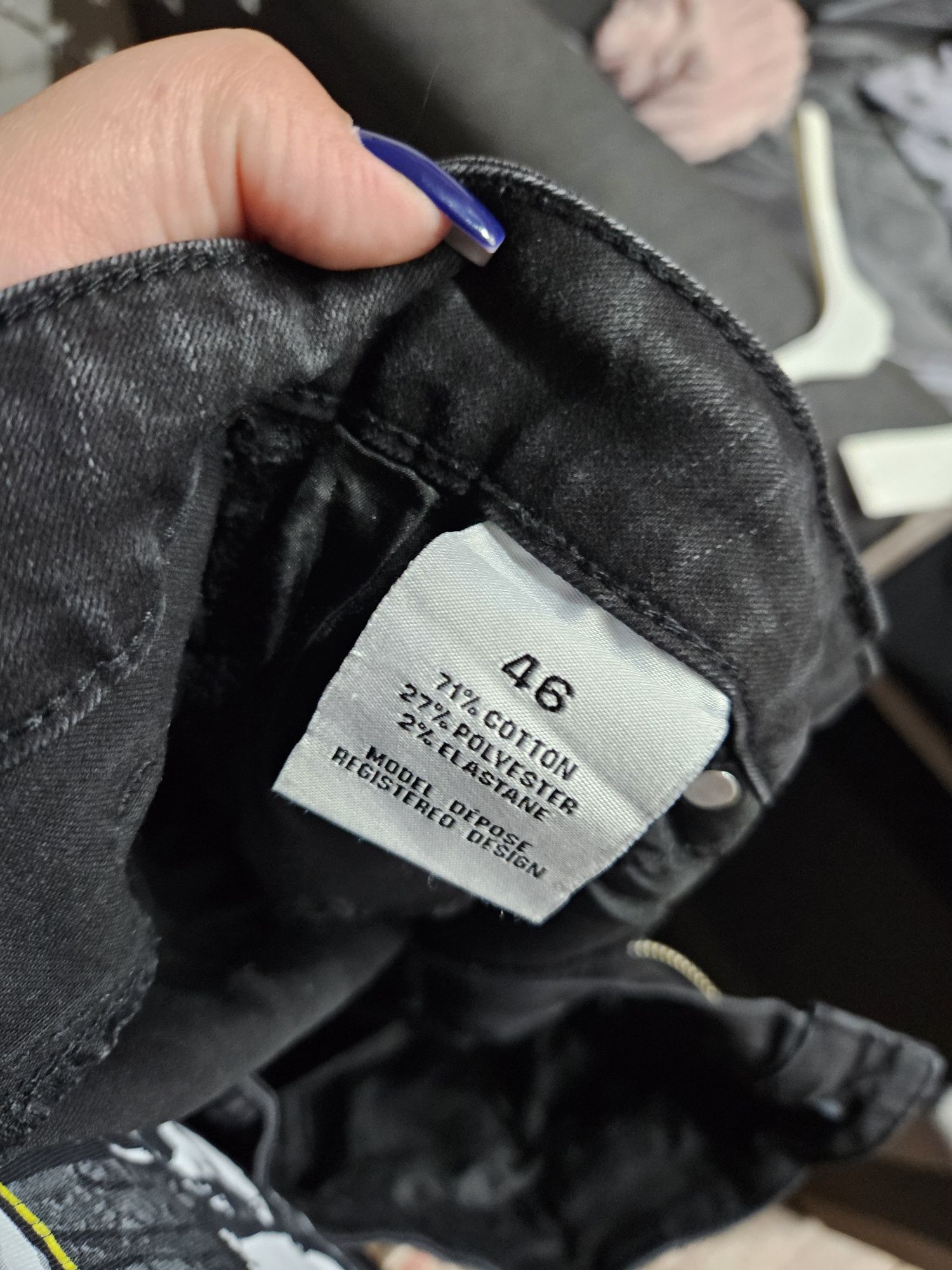 Jeansy skinny z dziurami r. XXXL Goodies