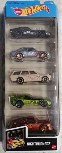 Hot Wheels Nightburnerz 5pack, Chevrolet, Ford, Dodge, Dutsun, Porsche