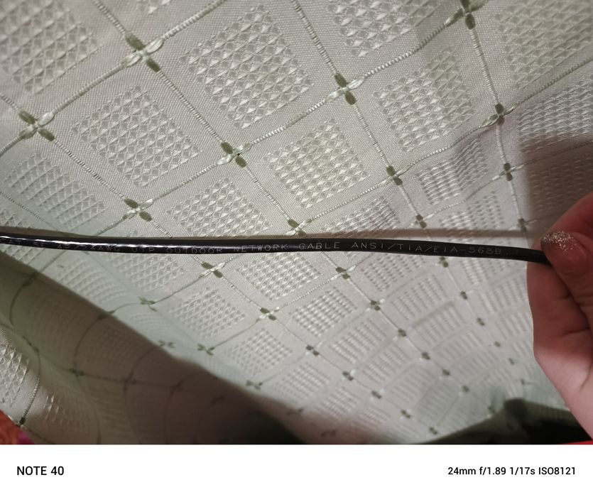 Utp чёрний наружний сетевой кабель інтернет