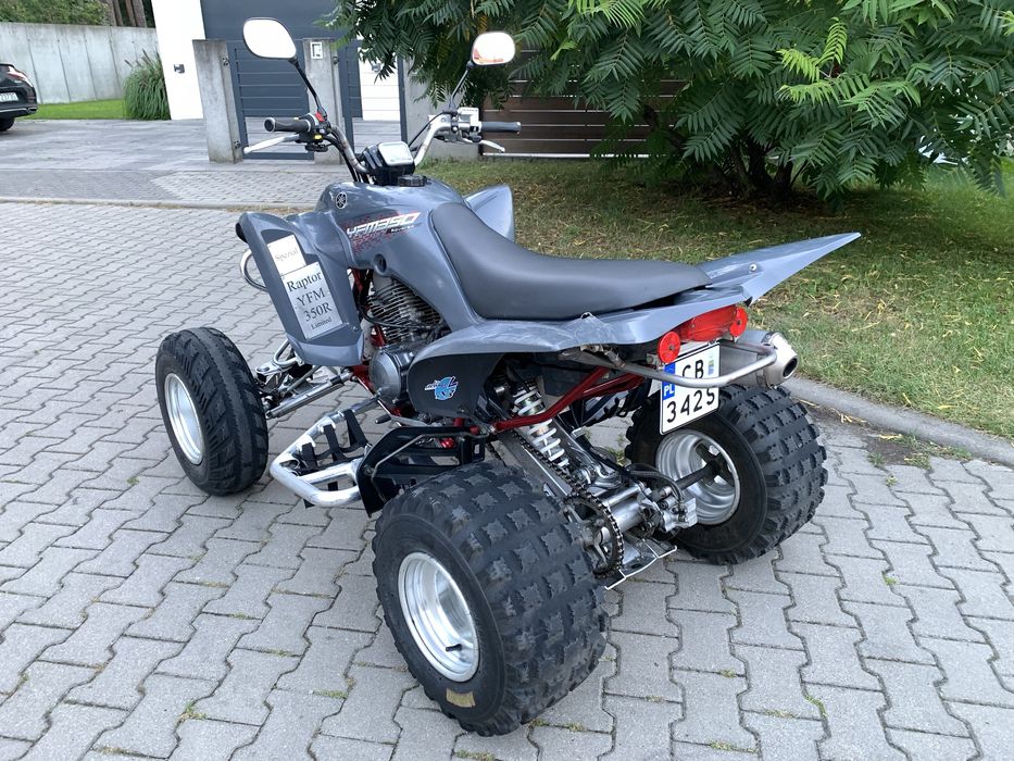 YAMAHA YFM 350 Raptor Reverse HOMOLOGACJA Zarejestrowana osłony tłumik