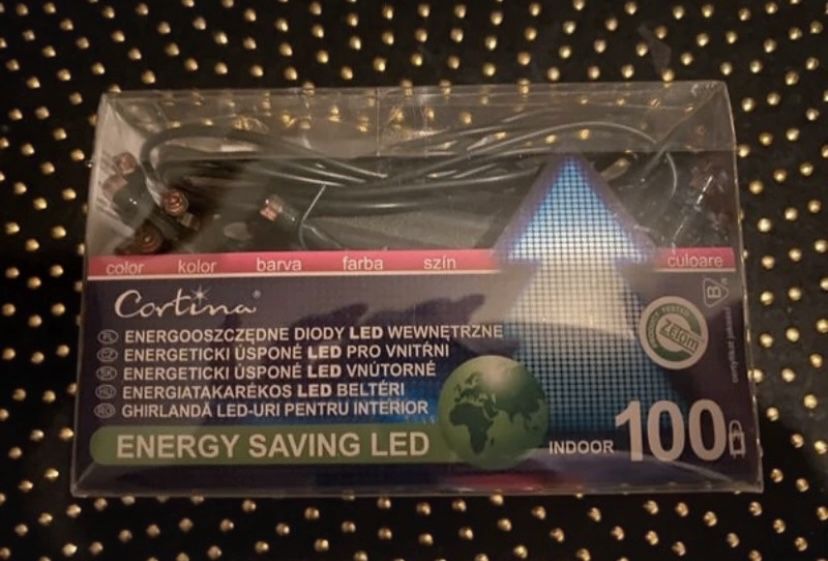 Lampki 100 led roz