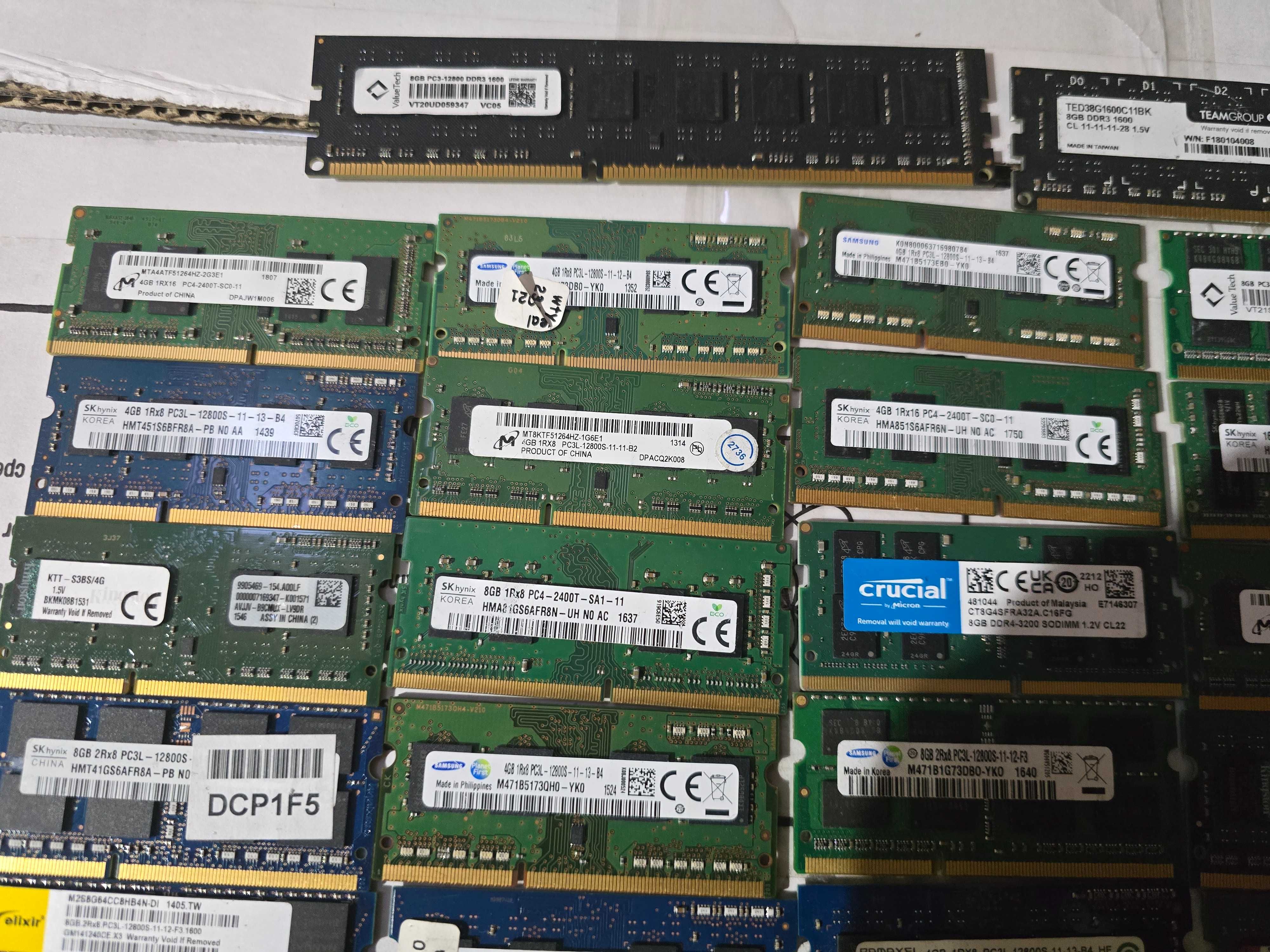 Pamięci ram 58szt. 4 8 16gb likwidacja serwisu okazja ddr 2 3 4