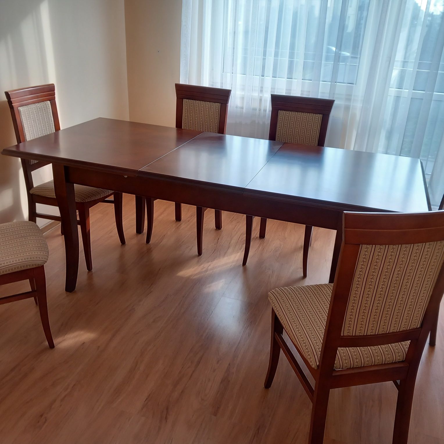 Komplet drewniany Stół i 6 krzeseł