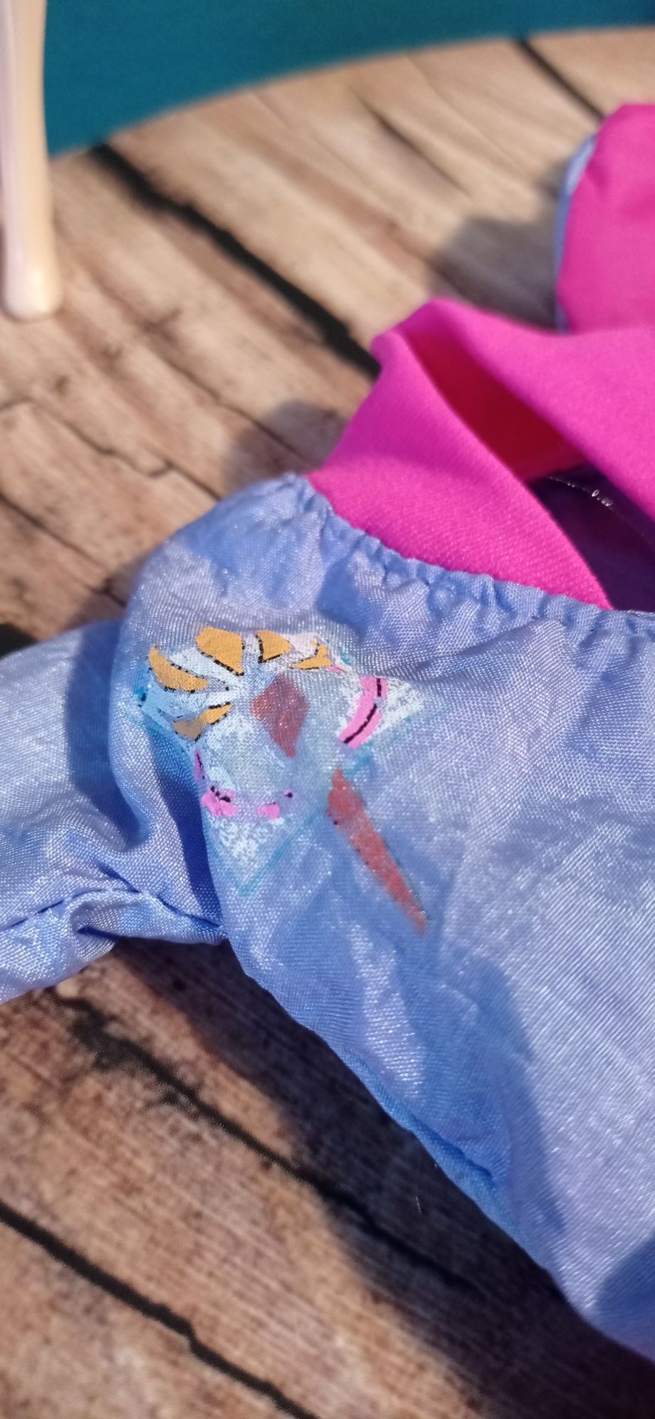 Vintage zestaw ubranek dla lalek typu modowego Barbie dres kreszowy