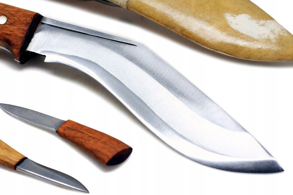 Nóż regionalny nepalski wojskowy KUKRI KHUKRI skórzane etui maczeta