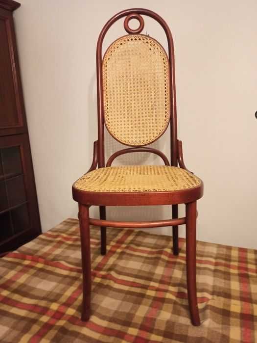 6 szt krzesła Rattan proj. Thonet Jasienica mahoń