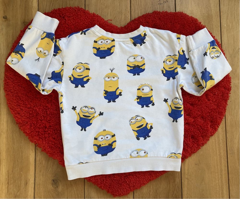 Bluza H&M rozmiar 110-116 minionki