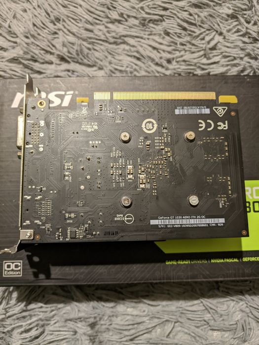 MSI GT 1030 2GB GDDR5 Aero ITX OC – Ідеальний стан, холодна