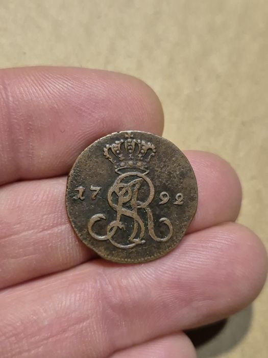 Grosz 1792 MV STAN Rzadki