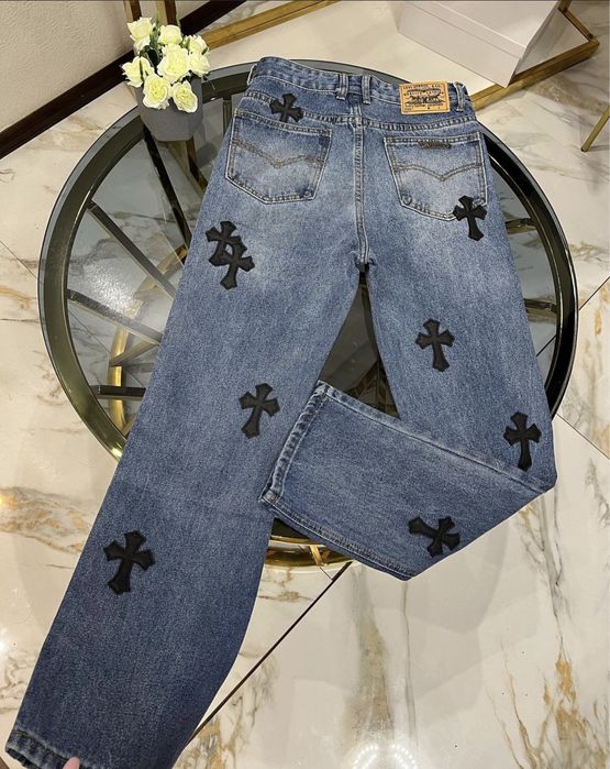 Джинсы Chrome Hearts Штаны Хром Хартс 1:1