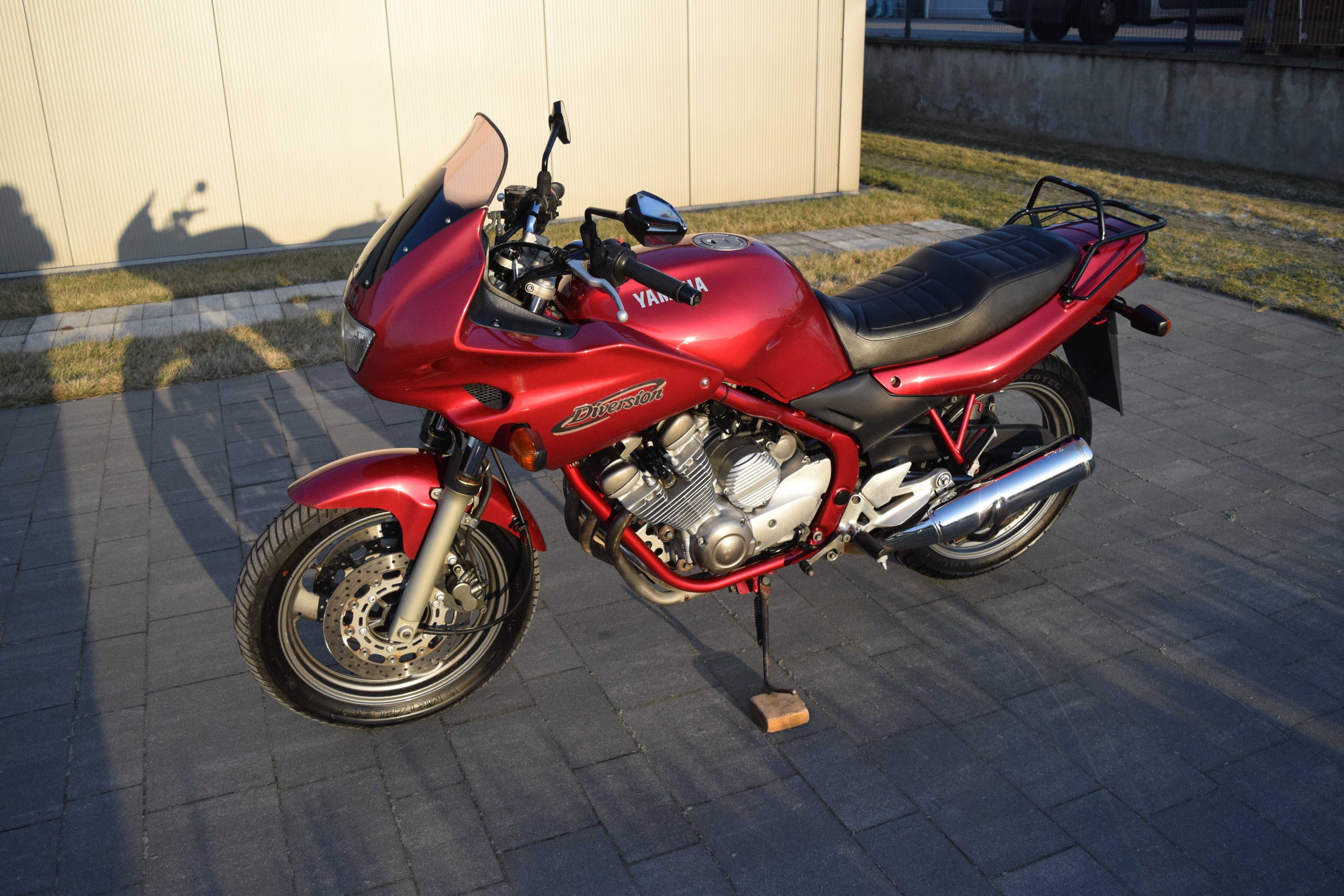 Yamaha XJ 600 Diversion oryginalny stan, dok. na km, bagażnik, z DE **