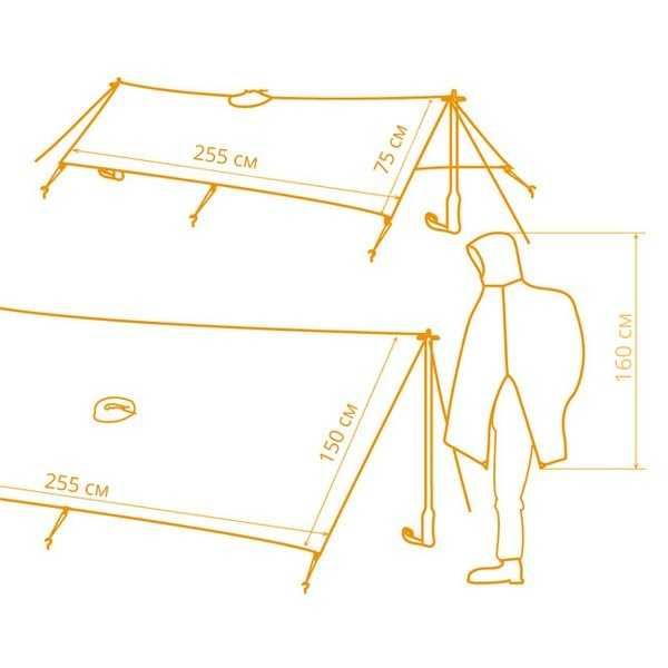 Пончо плащ накидка тактична