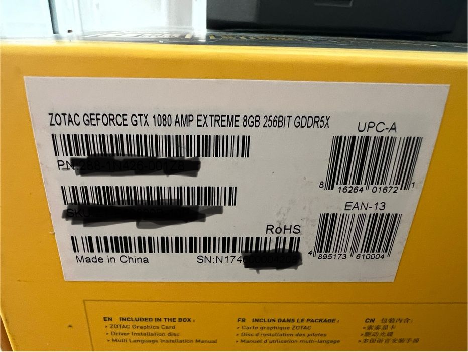 ZOTAC GeForce GTX 1080 AMP Extreme 8 GB GDDR5X