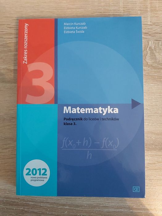 Matematyka podręcznik klasa 3 zakres rozszerzony Pazdro