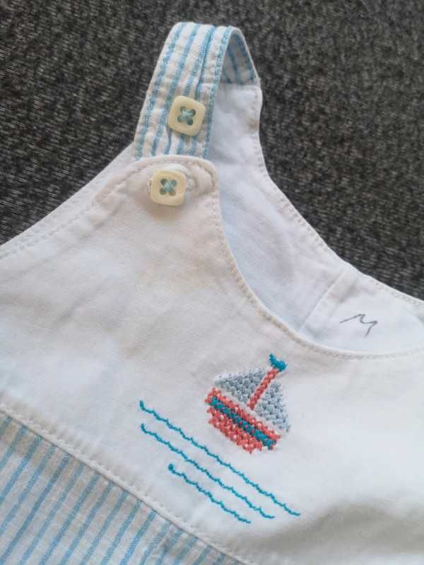 Zestaw dla niemowlaka Mothercare Bebetta ogrodniczki i body 3-6m. 68cm