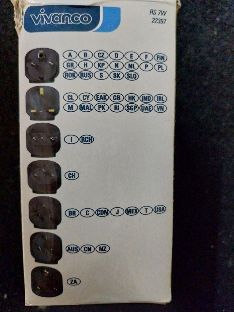 Kit de viagem para tomadas