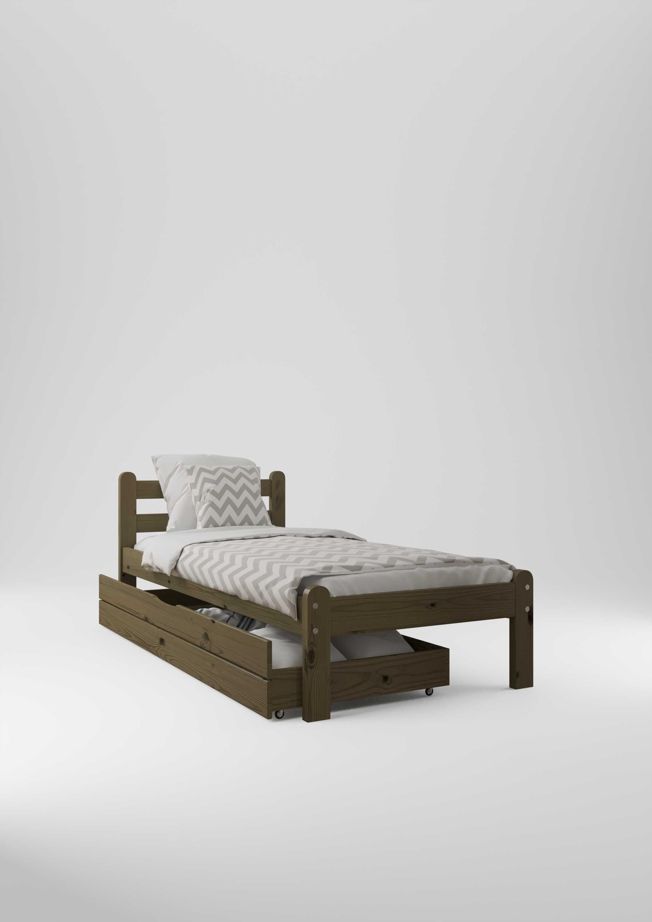 Кроватка односпальная деревянная