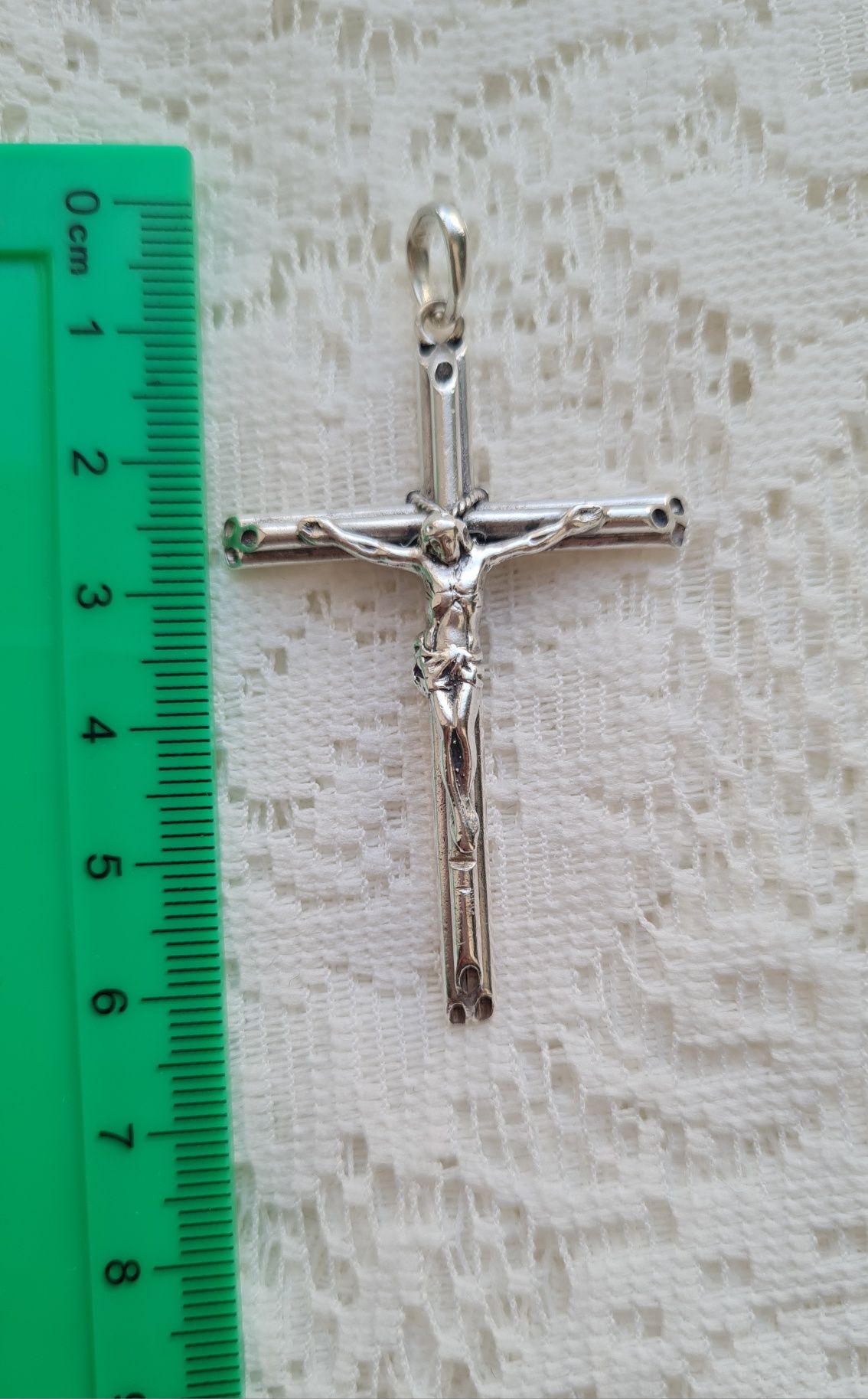 Коллекционный массивный крест, серебро 925 пробы