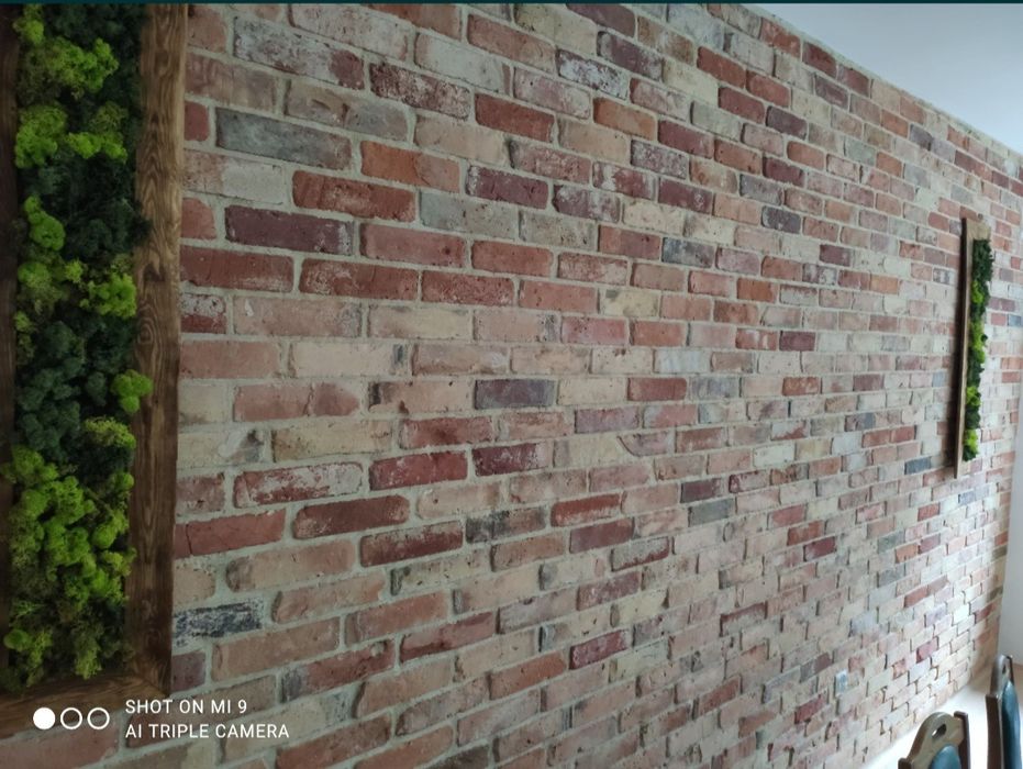 Stara cegła na ścianę retro loft