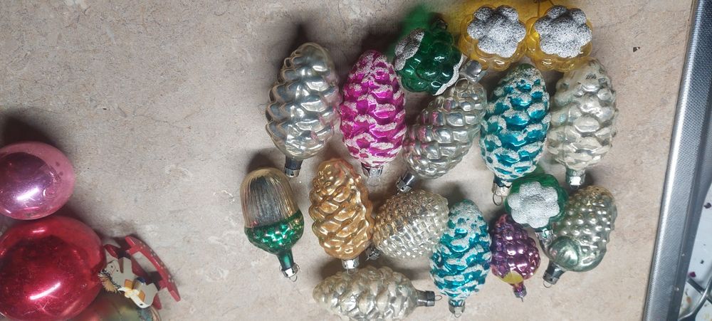 Bąbki choinkowe PRL