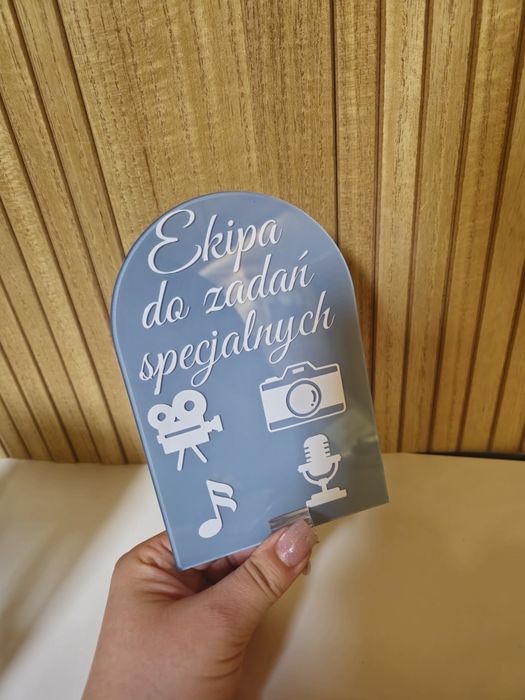 Tabliczka weselna ekipa do zadań specjalnych