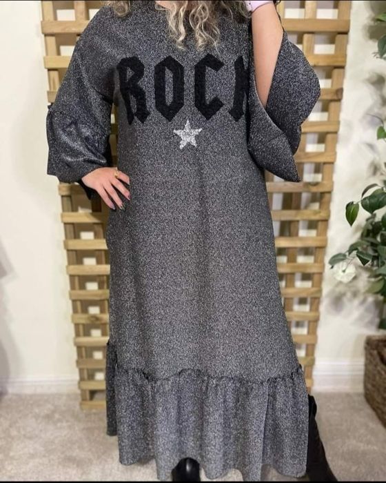 Vestido Novo Prateado