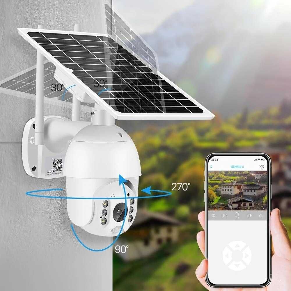 Câmara Solar Rotativa * 3MP * Speed Dome * 3G/4G * SEM FIOS  * NOVO