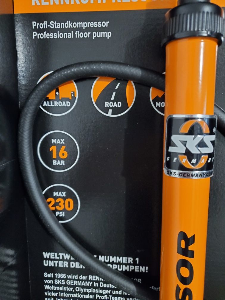Pompka podłogowa rowerowa SKS NOWA
