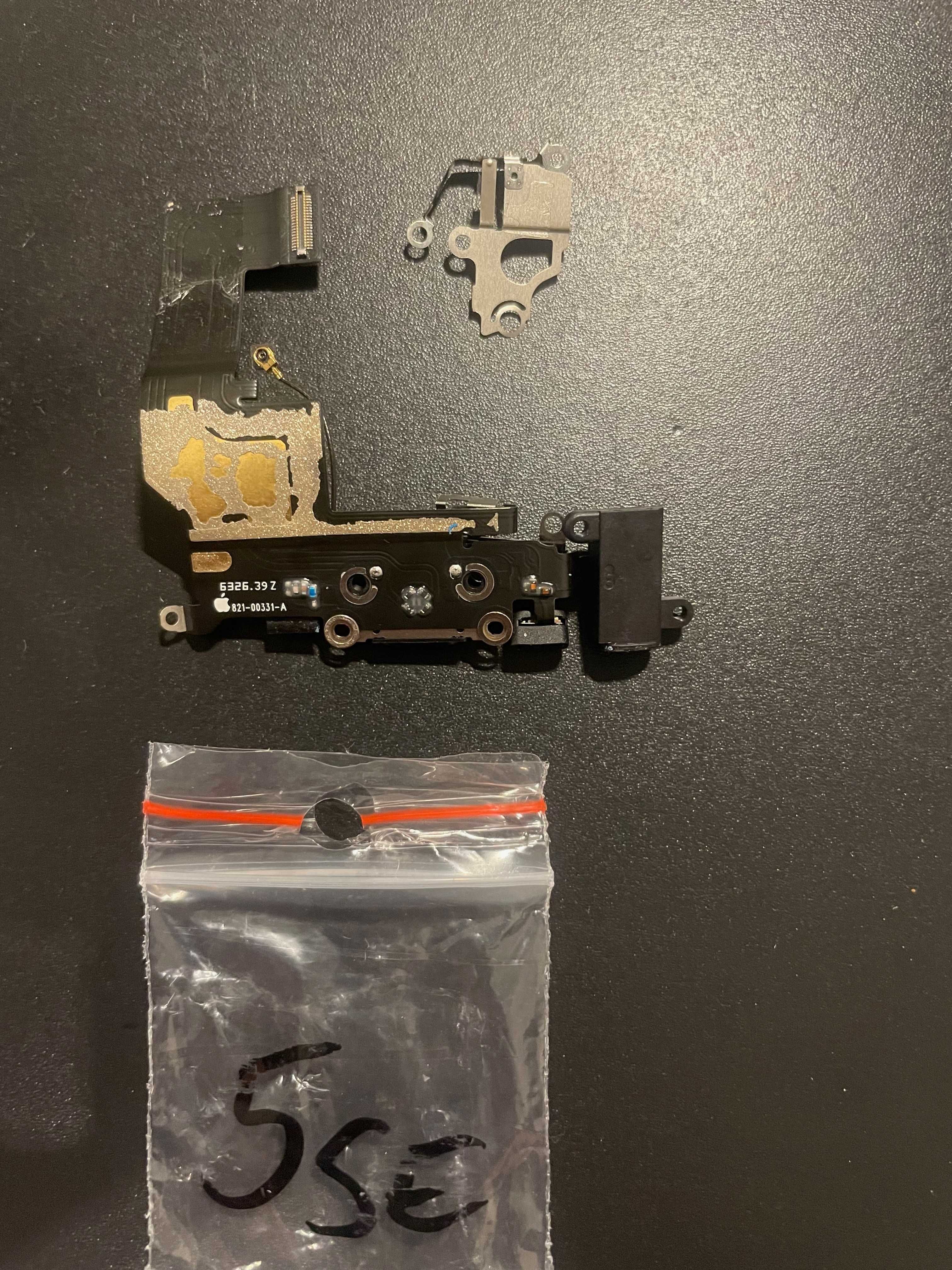 iPhone 5SE 1.gen port ładowania taśma dolna czarny jack oryginalna