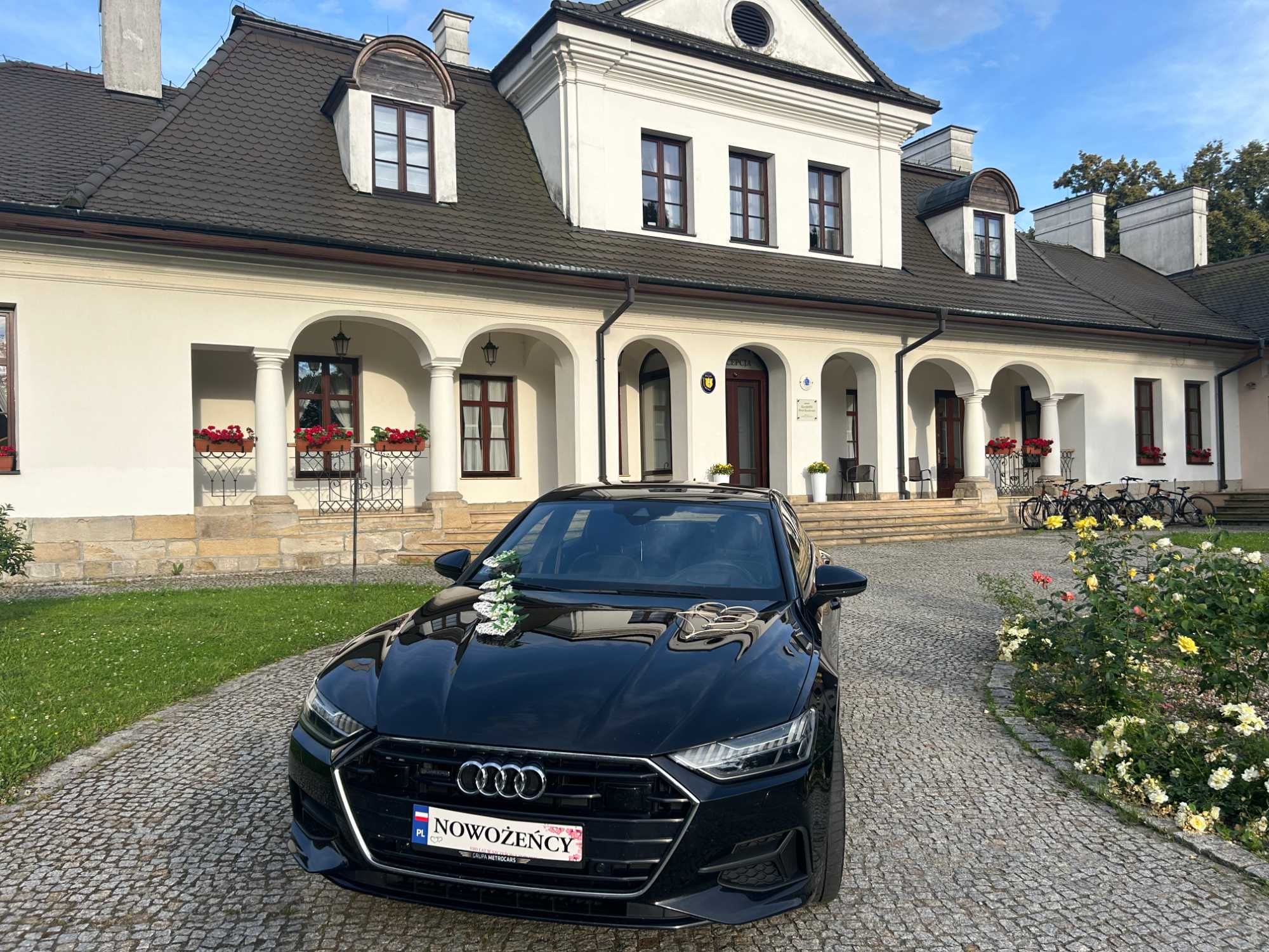 AUDI A7 PREMIUM do ślubu samochód czarne auto na ślub wesele