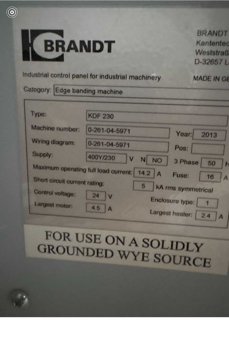 okleiniarka BRANDT KDF 230 /sprawna-możliwy natychmiastowy start pracy