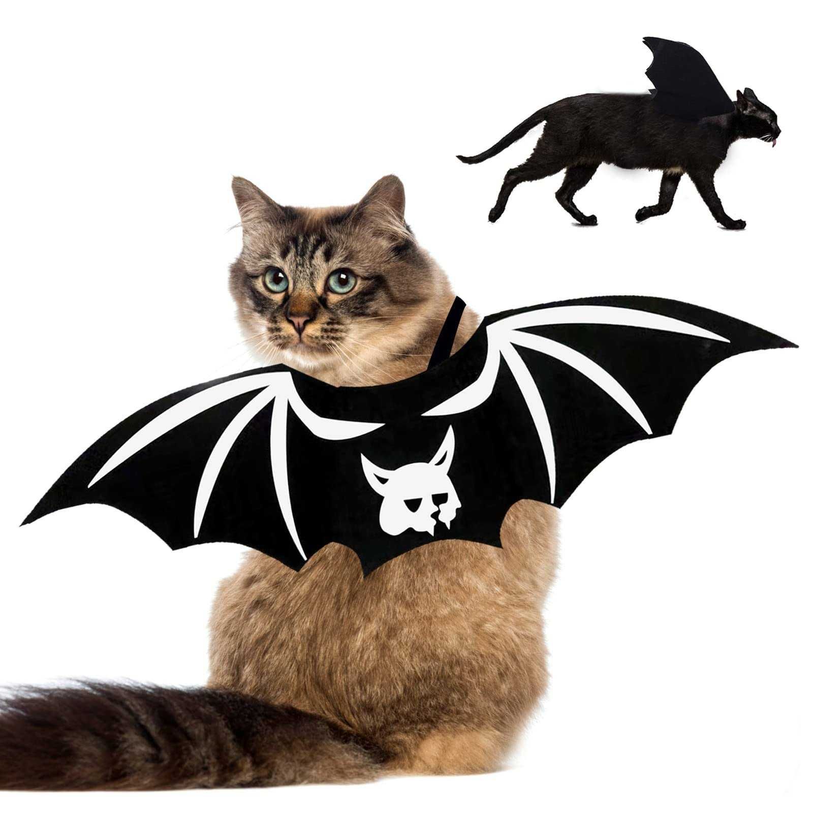 Kostium na Halloween dla kota lub psa, ubranko - skrzydła nietoperza