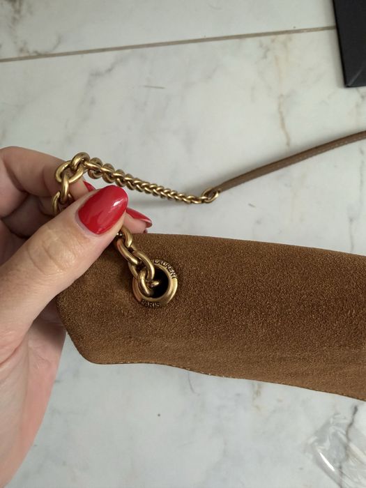 Torebka Yves Saint Laurent zamszowa